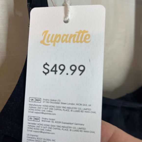 Lupantte black nursing bra, pumping bra new with tags size 2XL - Picture 3 of 12